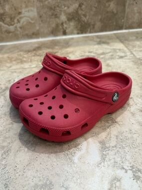 Kids Red Crocs Shoes - Lightweight Comfort